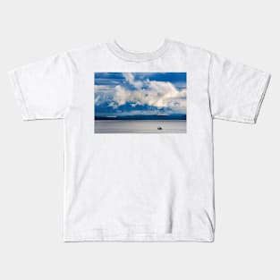 A blue dawn along the Highland Coast, Scotland Kids T-Shirt